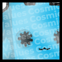 Shiny Blue Huge Chroma Ink Blob