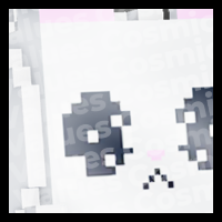 Shiny Huge Pixel Sad Cat